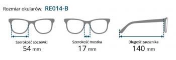 Brilo okulary do czytania RE014-B/200 (+2,0)