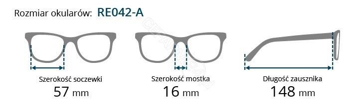 Brilo okulary do czytania RE042-A/250 (+2.5)