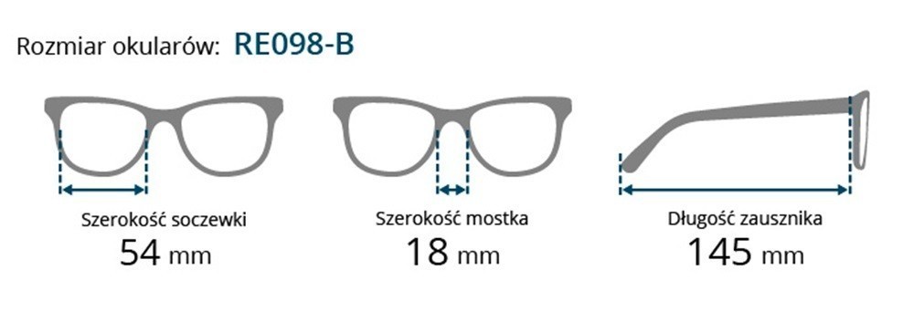 Brilo okulary do czytania RE098-B/200 (+3,0)
