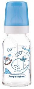 Canpol babies butelka szklana z nadrukiem 120 ml (42/202)
