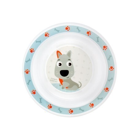 Canpol babies plastikowy zestaw stołowy "Cute Animals" (4/401) niebieski