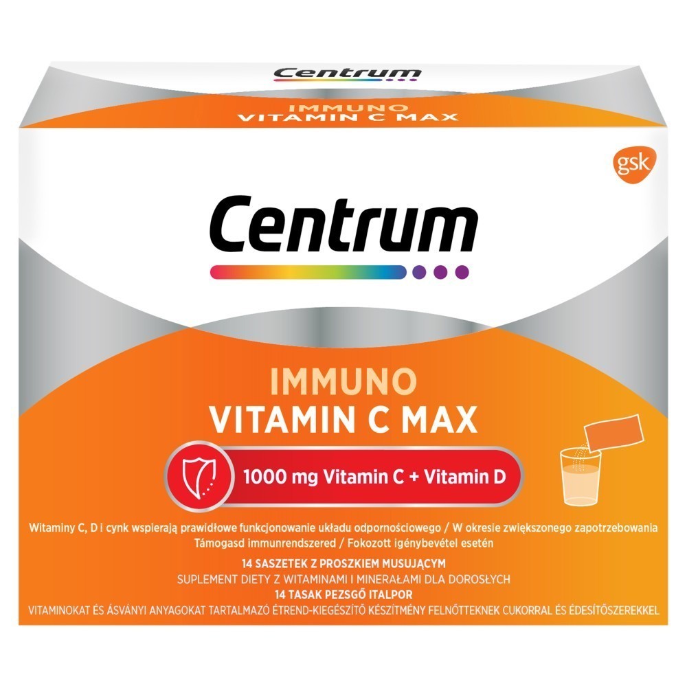 Centrum Immuno Vit C MAX 1000 mg witamina C  x 14 sasz