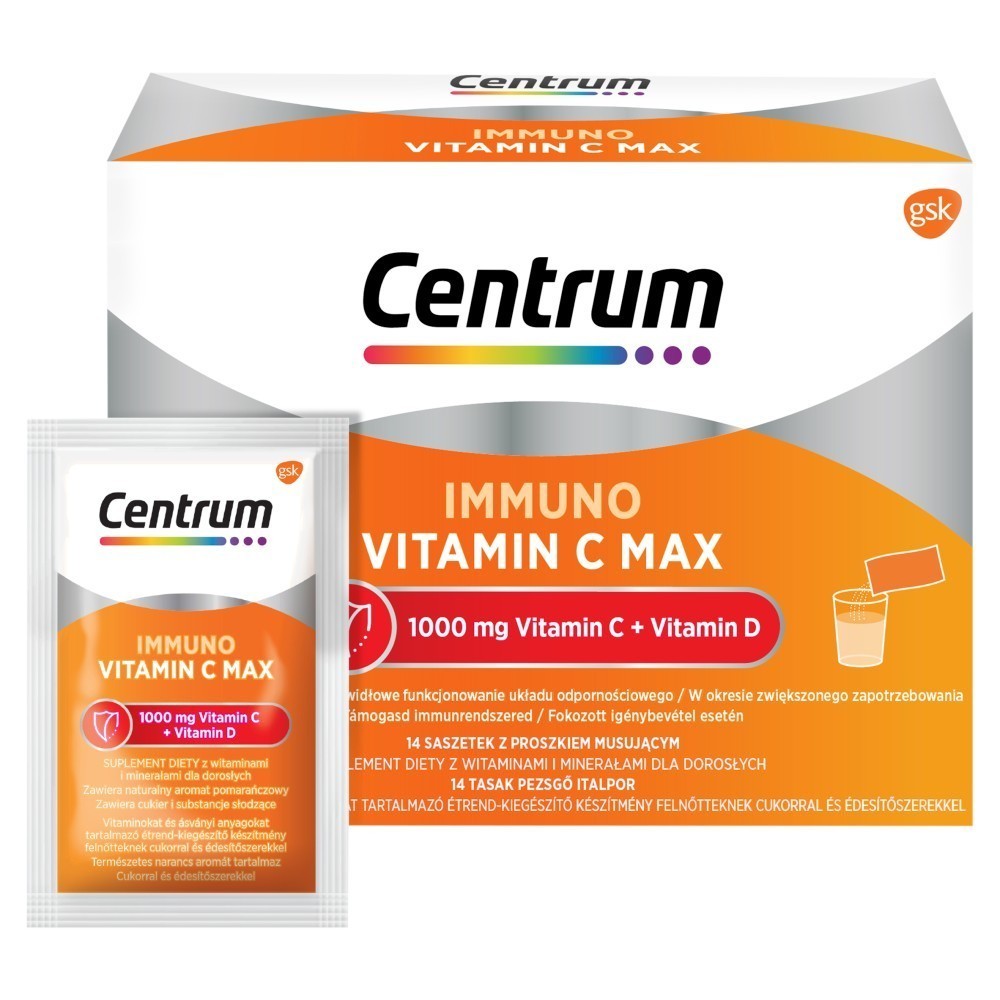 Centrum Immuno Vit C MAX 1000 mg witamina C  x 14 sasz