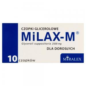 Czopki glicerolowe milax-m dla dorosłych x 10 szt
