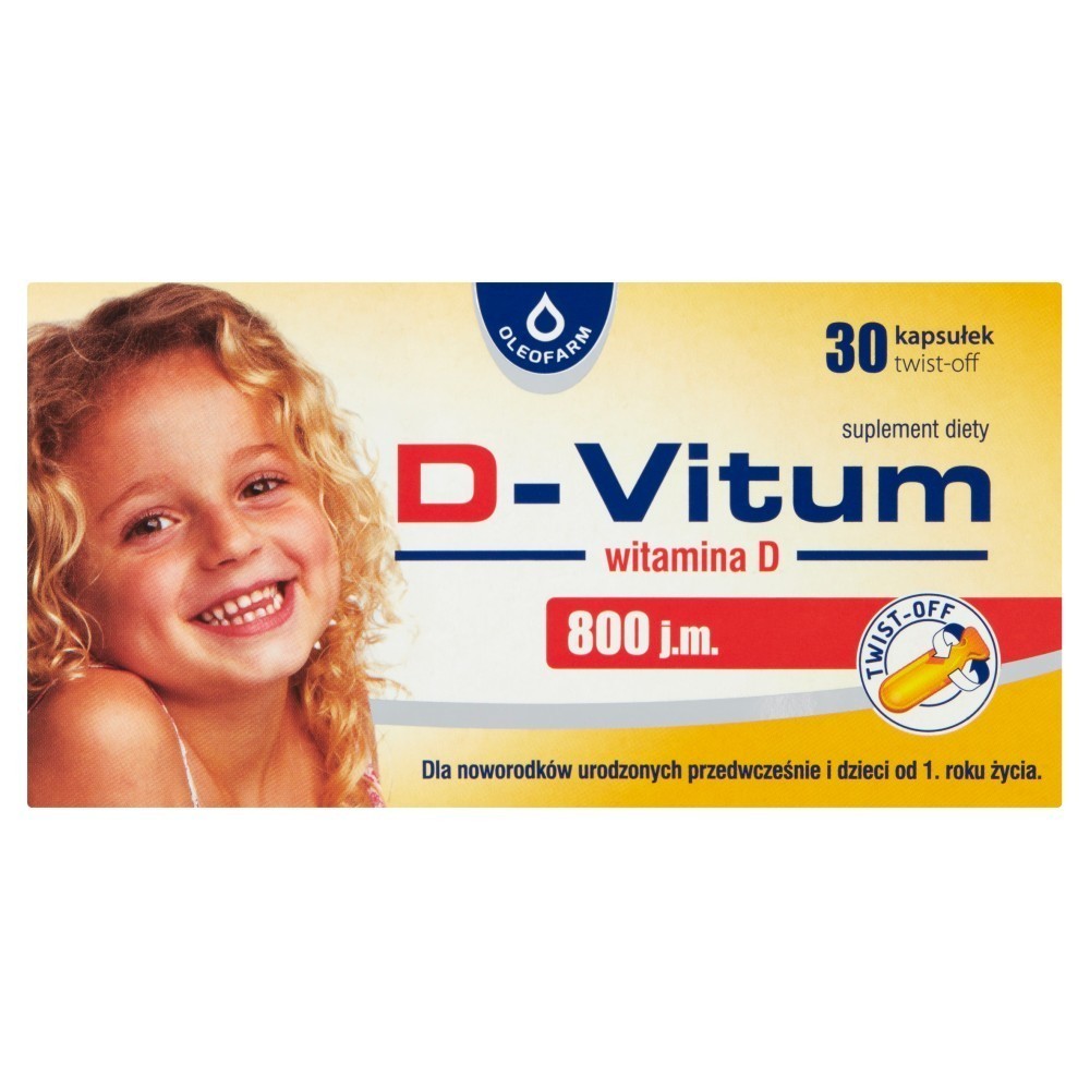 D-Vitum witamina D 800 j.m x 30 kaps