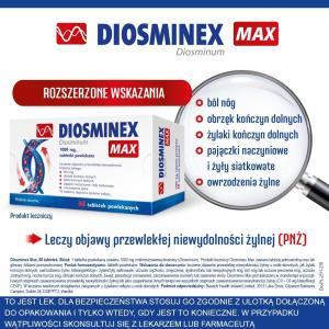 Diosminex MAX 1000 mg x 60 tabl powlekanych