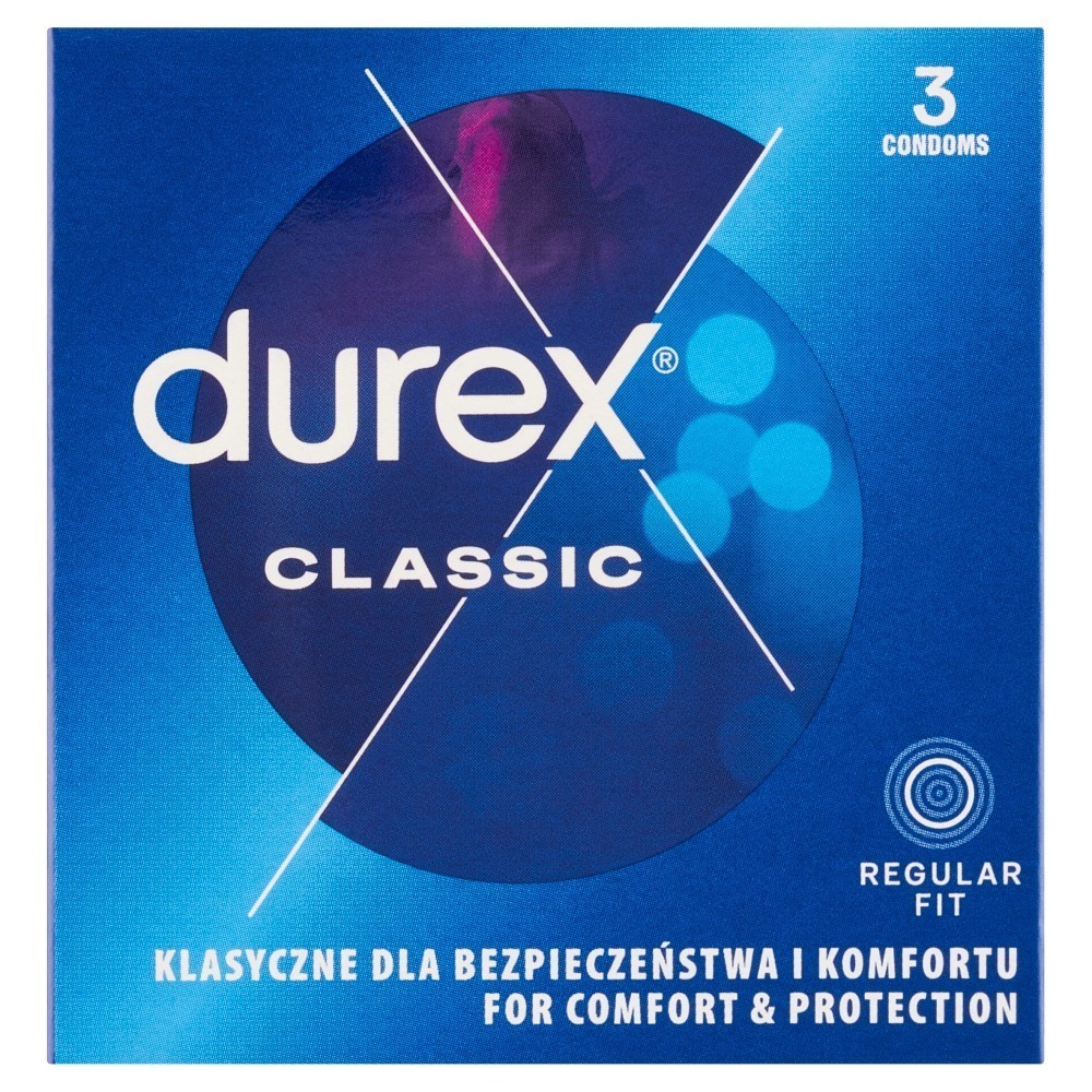 Durex Classic prezerwatywy klasyczne gładkie x 3 szt