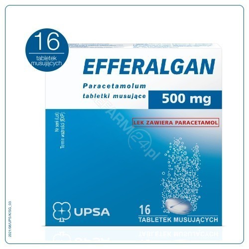 Efferalgan 500 mg x 16 tabl musujących