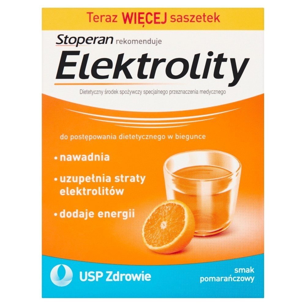 Elektrolity x 7 sasz o smaku pomarańczowym