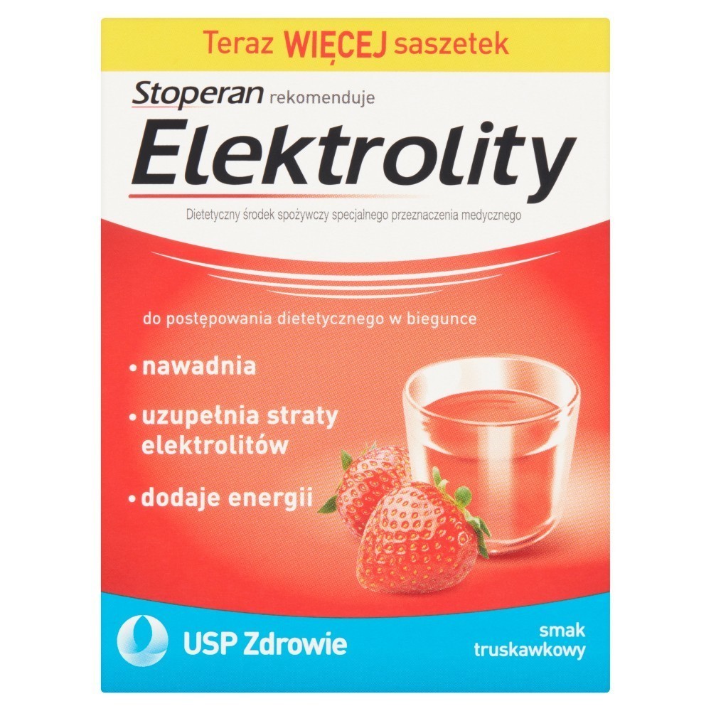 Elektrolity x 7 sasz o smaku truskawkowym