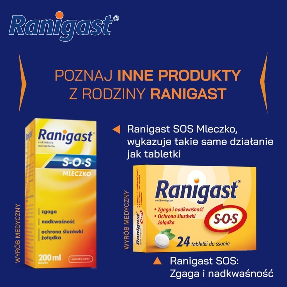 Famotydyna Ranigast 20 mg x 20 tabl powlekanych