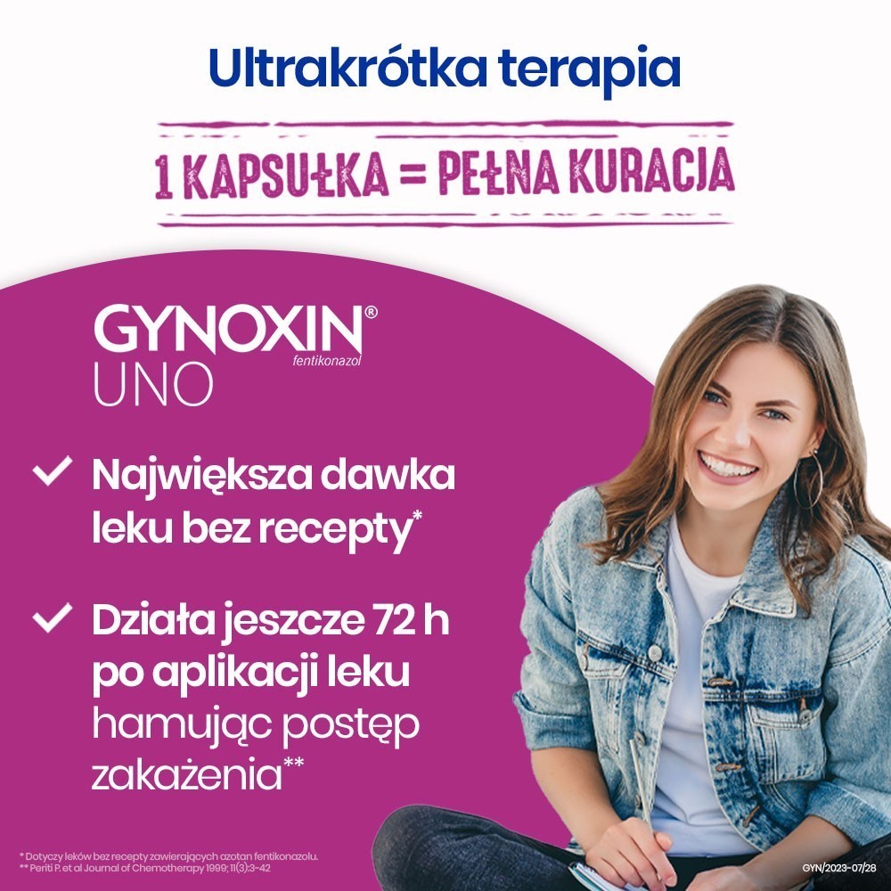 Gynoxin Uno 600 mg x 1 kaps dopochwowa