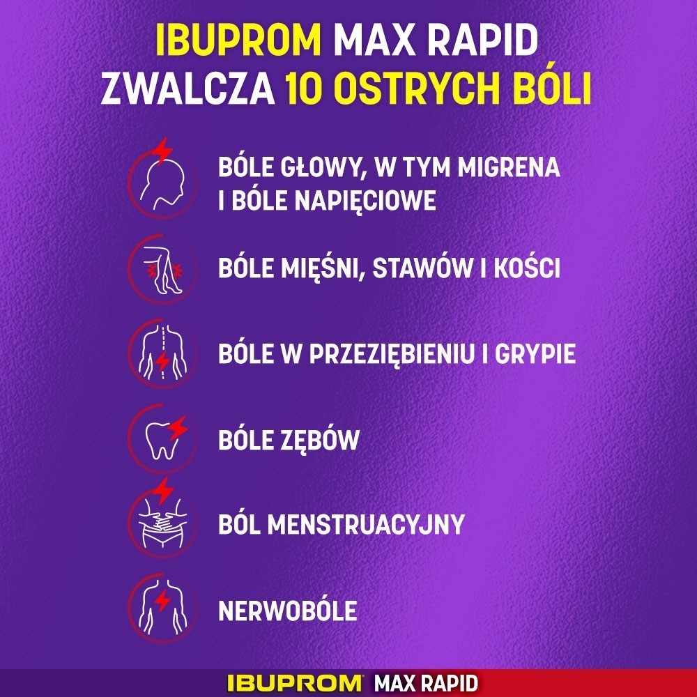 Ibuprom MAX RAPID 400 mg x 12 tabl