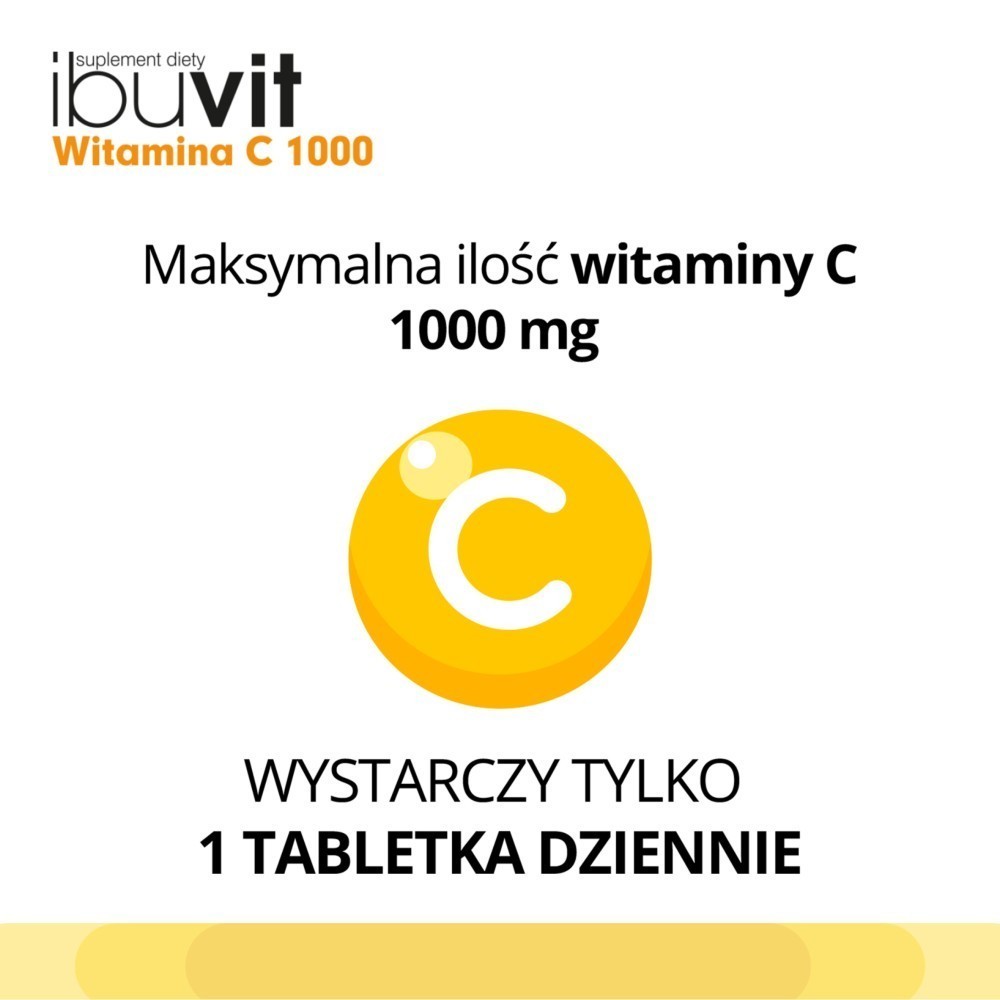 Ibuvit Witamina C 1000 mg x 30 trójwarstwowych tabletek o kontrolowanym uwalnianiu
