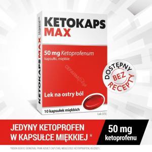 Ketokaps MAX 50 mg x 10 kaps