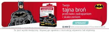 Leukoplast Kids plastry dla dzieci Hero Edition (Batman) x 12 szt