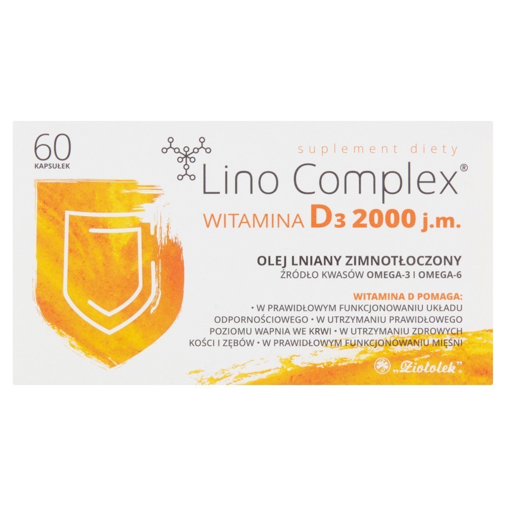 Lino Complex Witamina D3 2000 j.m. x 60 kaps