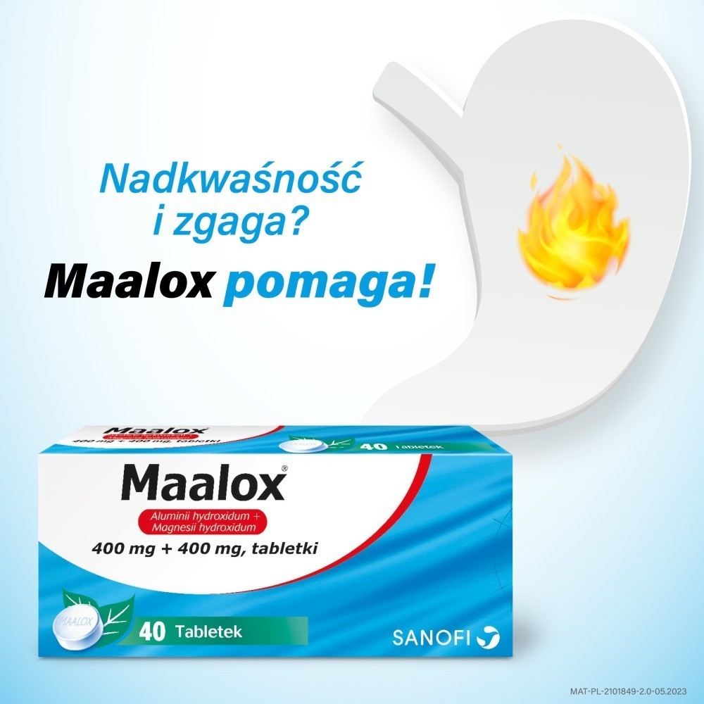 Maalox 400 mg x 40 tabl