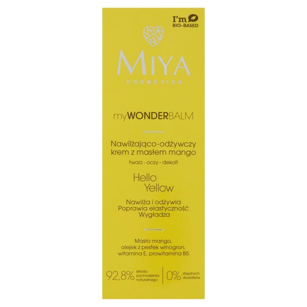 Miya Cosmetics myWONDERbalm nawilżająco - odżywczy krem do twarzy z masłem mango 75 ml