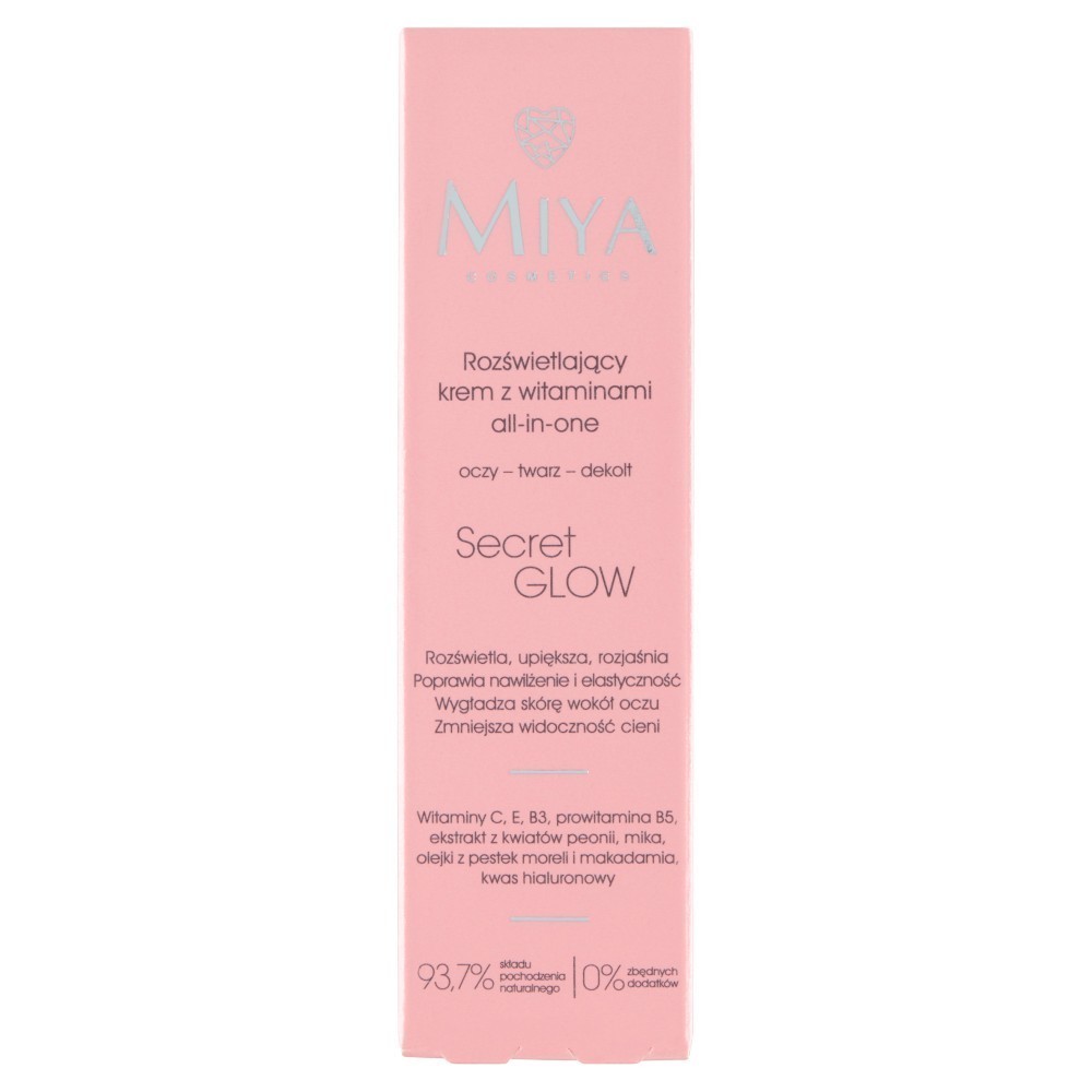 Miya Cosmetics Secret Glow rozświetlający krem z witaminami all-in-one 30 ml