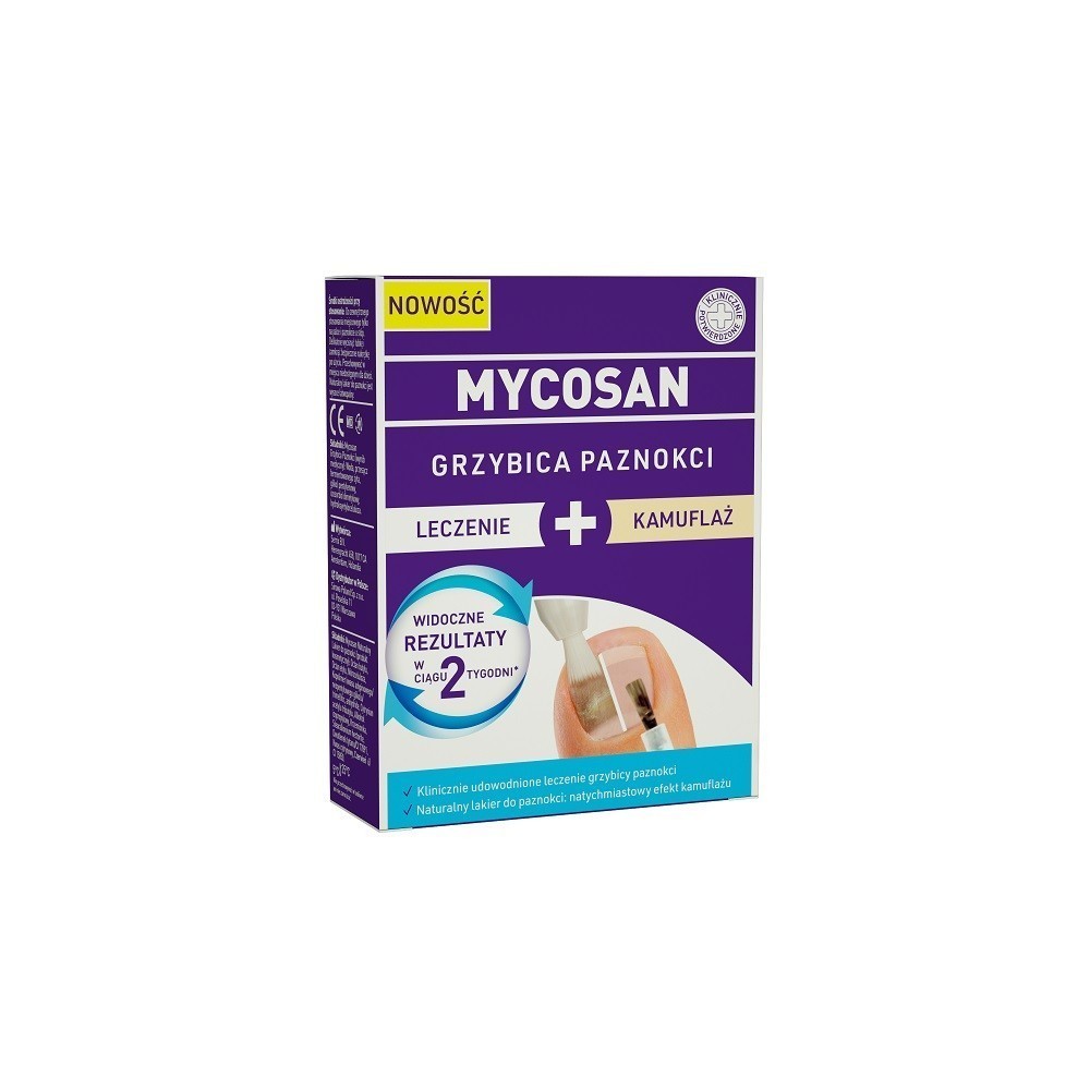 Mycosan grzybica paznokci Leczenie + Kamuflaż 5 ml