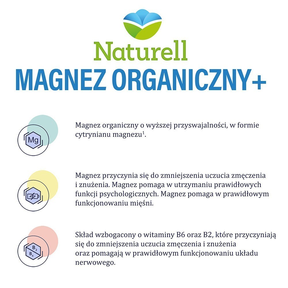 Naturell magnez organiczny + x 50 kaps
