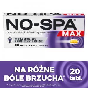 No-spa max 80 mg x 20 tabl powlekanych