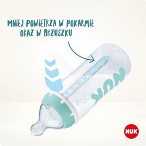 NUK butelka Anti-Colic Professional ze wskaźnikiem temperatury (smoczek 0-6 miesięcy) M 300 ml