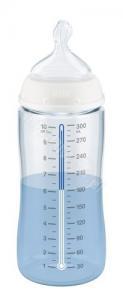 NUK butelka First Choice+ ze wskaźnikiem temperatury M 300 ml (niebieska)