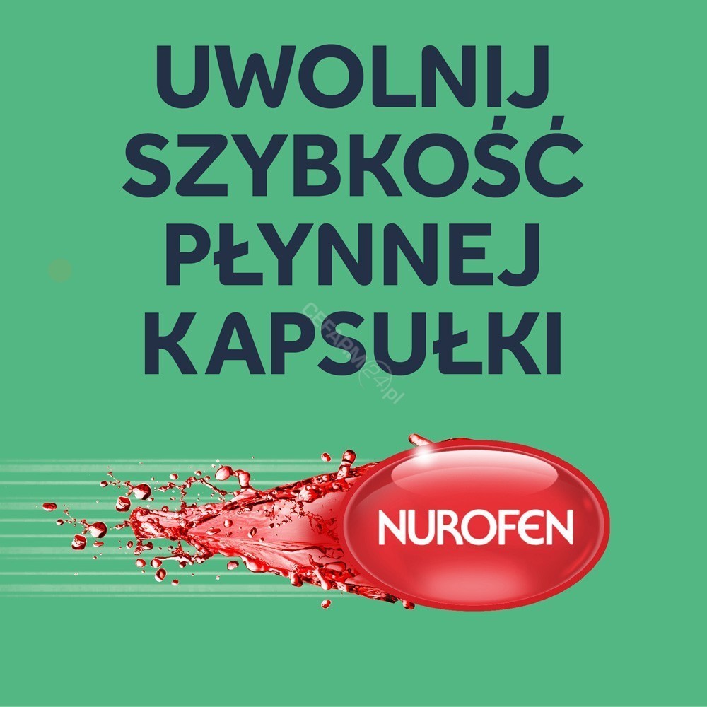 Nurofen Express Forte ibuprofen 400 mg na ból i gorączkę kapsułki x 20 szt