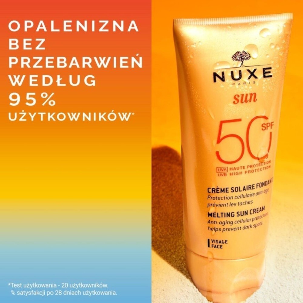 NUXE Sun Krem do twarzy SPF50 + balsam po opalaniu 50 ml