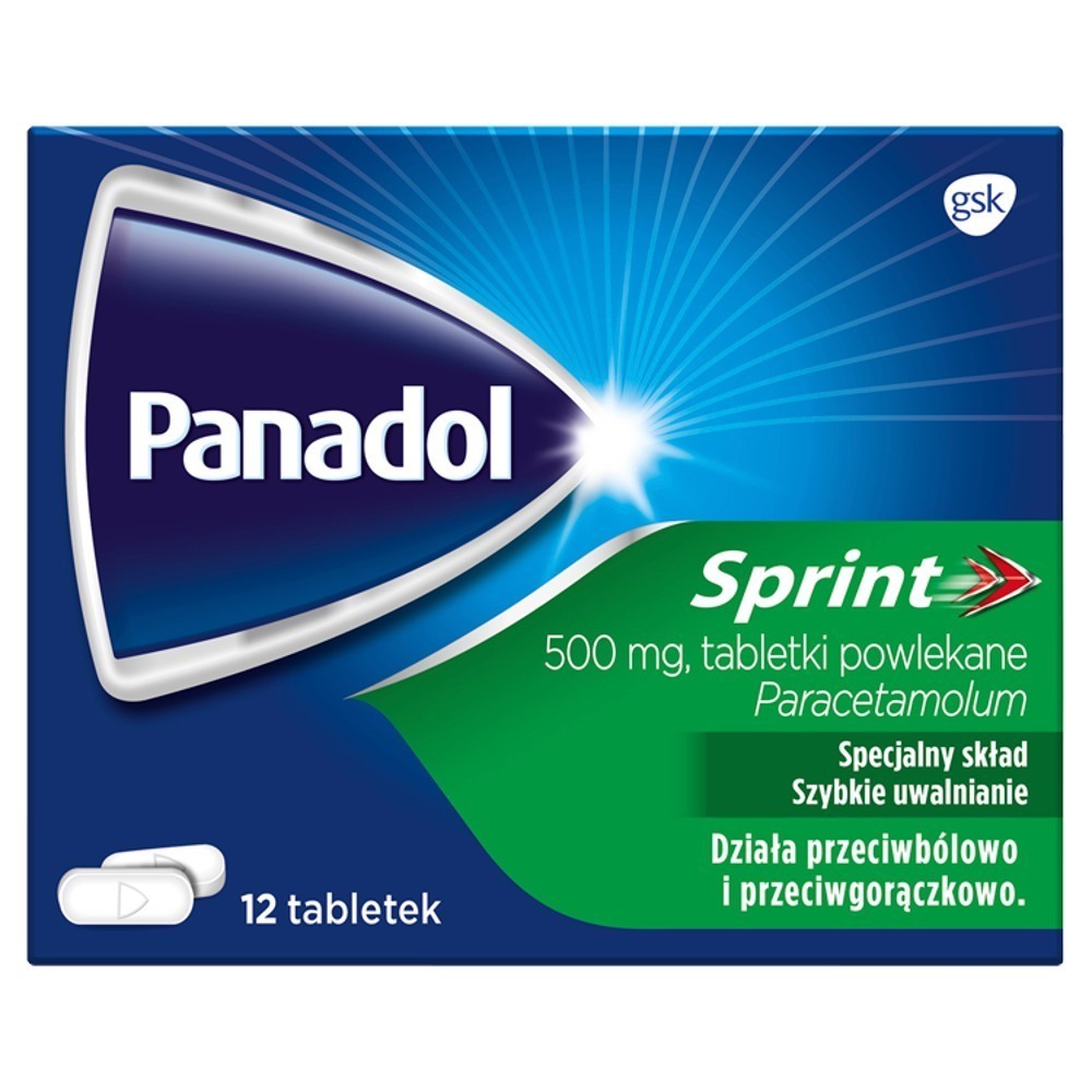 Panadol Sprint 500 mg x 12 tabl powlekanych