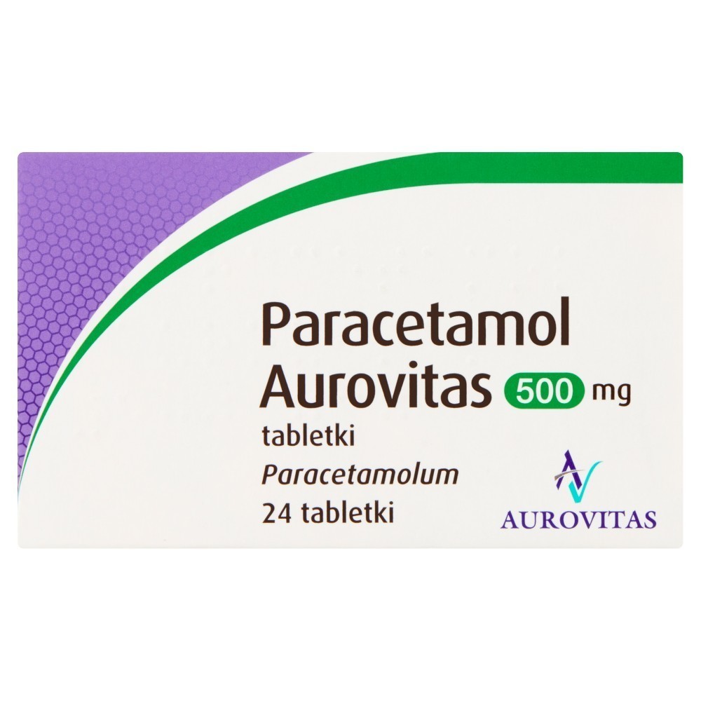 Paracetamol Aurovitas 500 mg x 24 tabl