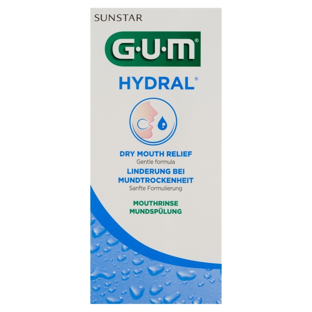Sunstar Gum Hydral płyn do płukania dla osób cierpiących na suchość jamy ustnej 300 ml