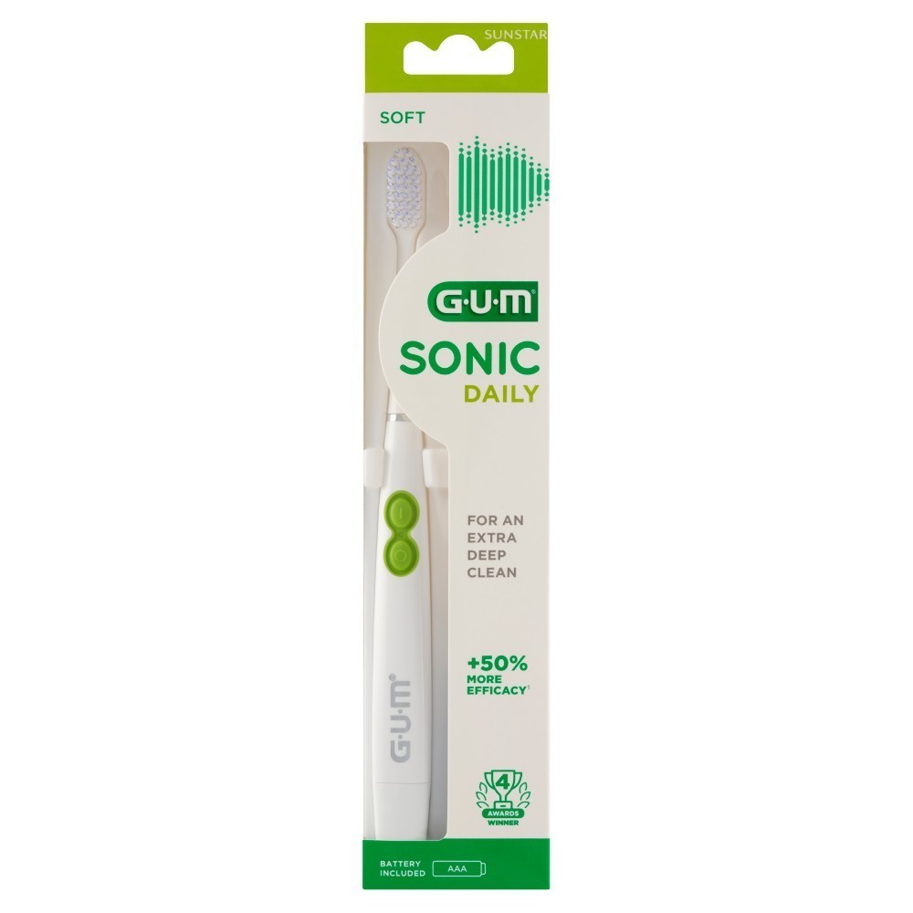 Sunstar Gum Sonic Daily soniczna szczoteczka do zębów (biała)