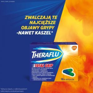 Theraflu Total Grip Lek przeciwbólowy i przeciwgorączkowy na grypę i przeziębienie x 16 kaps