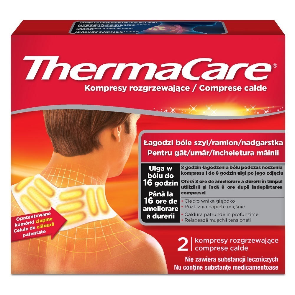 ThermaCare kompresy rozgrzewające na szyję, ramiona i nadgarstki x 2 szt