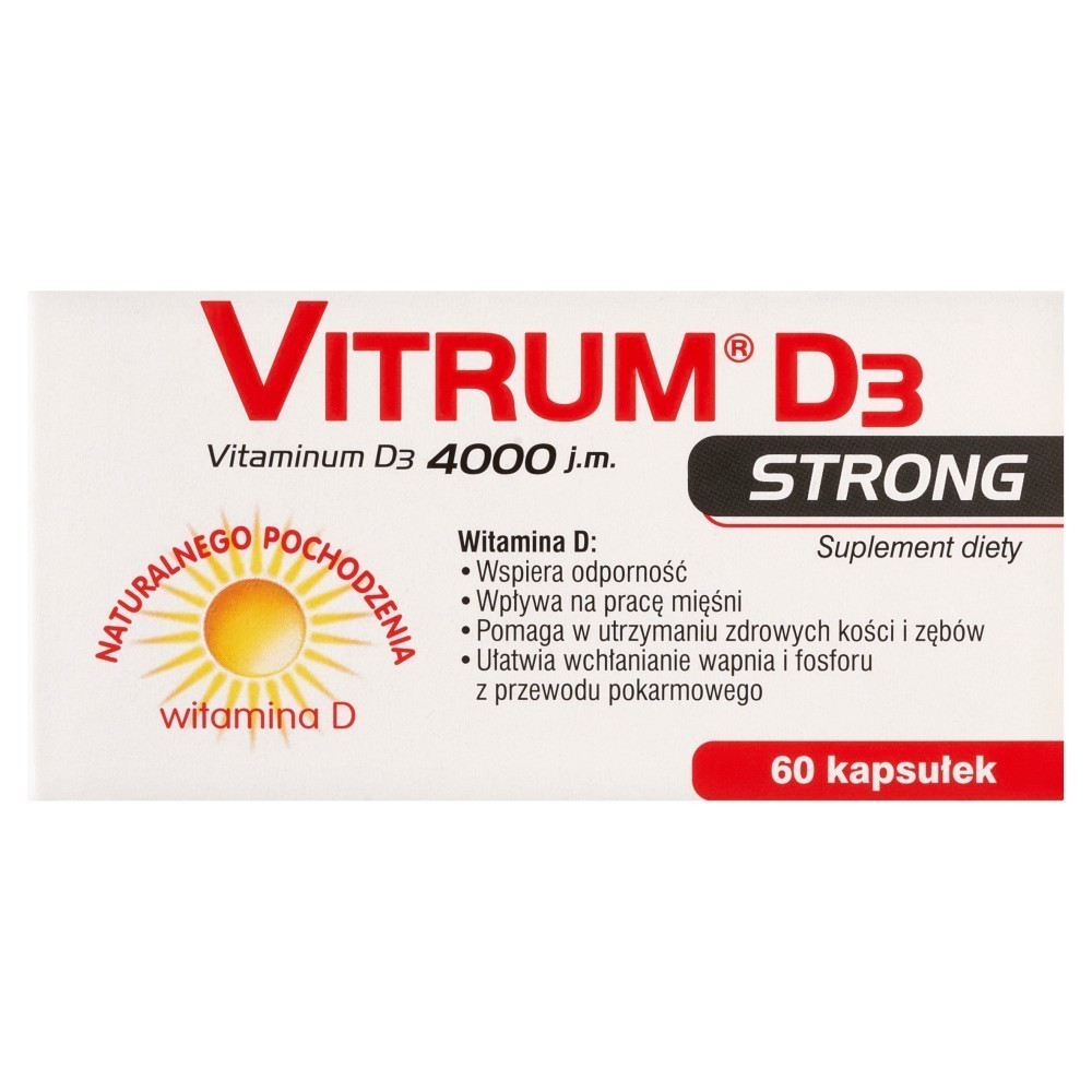 Vitrum D3 strong 4000 j.m.x 60 kaps