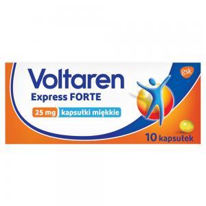 Voltaren Express Forte 25 mg Lek przeciwbólowy, przeciwzapalny i przeciwgorączkowy x 10 kaps