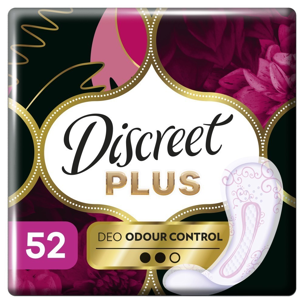 Wkladki Higieniczne Discreet Protective Odour Control Plus x 52 szt