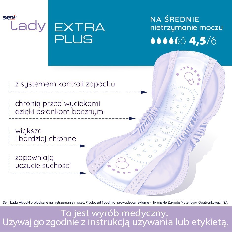 Wkładki urologiczne Seni Lady Extra Plus x 15 szt