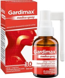 Gardimax medica spray 30 ml (bez cukru)