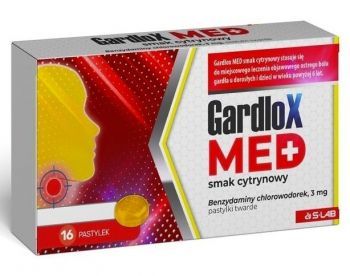 Gardlox Med smak cytrynowy x 16 pastylek