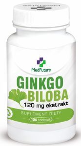 Ginkgo Biloba 120 mg ekstrakt  x 120 tabl (Medfuture)