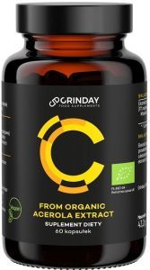 Grinday C from organic acerola extract z Witaminą C x 60 kaps