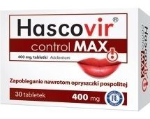 Hascovir control MAX 400 mg x 30 tabl