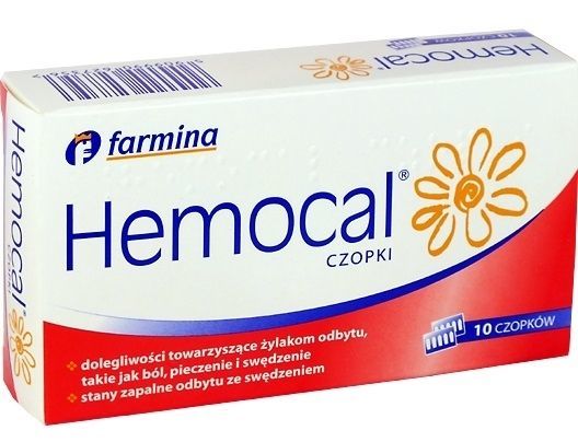 Hemocal x 10 czopków