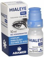 Hialeye Free 0,2% sterylny, nawilżający roztwór do oczu 10 ml
