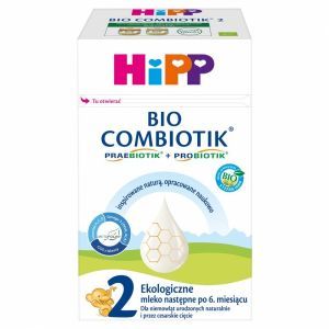 HiPP 2 BIO Combiotik ekologiczne mleko następne dla niemowląt po 6 miesiącu 550 g