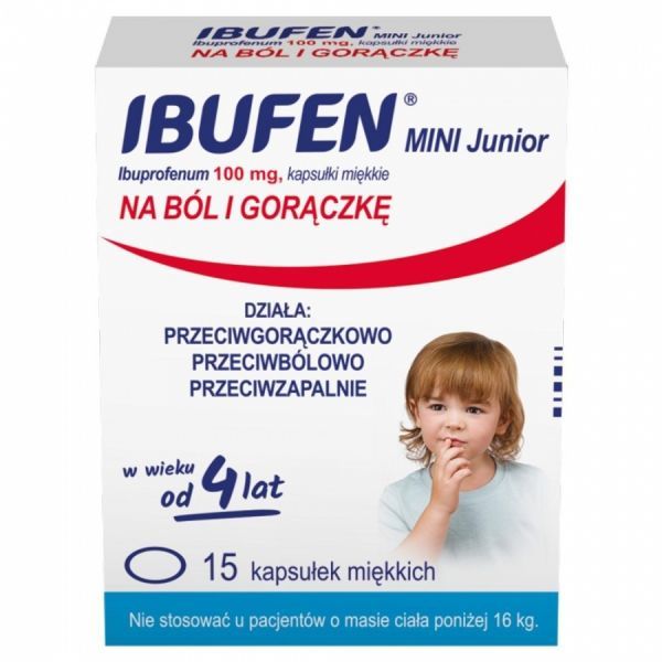 Ibufen mini junior 100 mg x 15 kaps